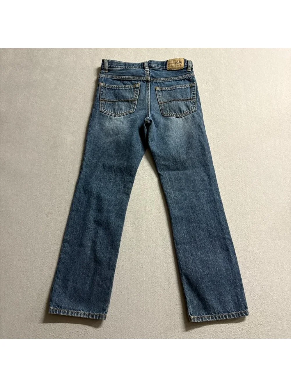 The Childrens Place Boys Straight Jeans Size 10 Blue Denim Adjustable Waist